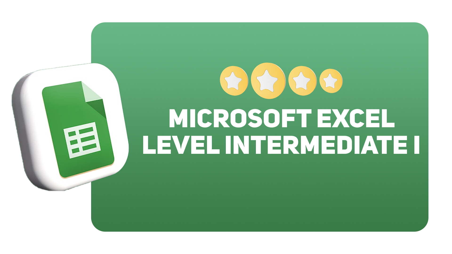 E Learning Microsoft Excel Level Intermediate I