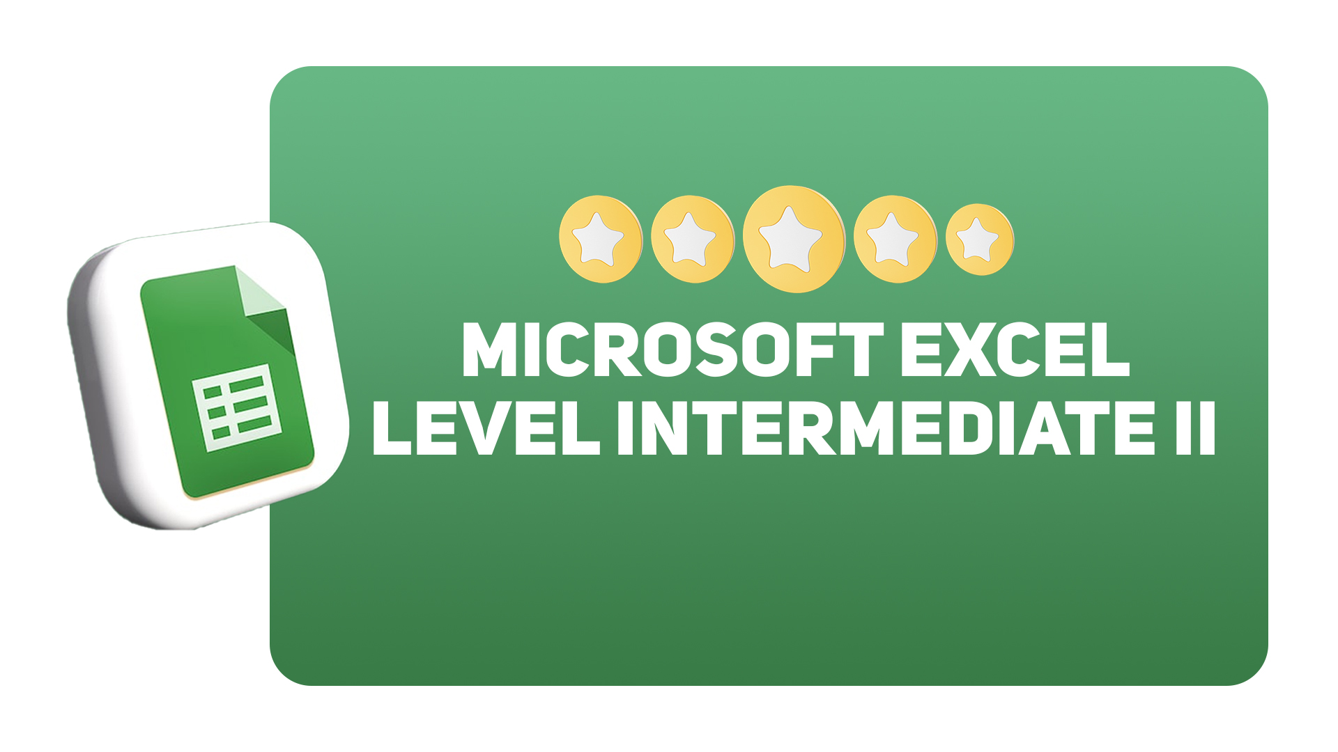 E Learning Microsoft Excel Level Intermediate II